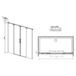 Душевая дверь Radaway Espera DWD 180